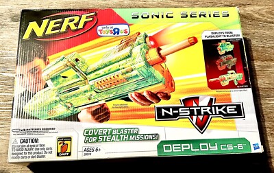Nerf Sonic Series N-Strike Deploy CS-6 Toys R Us Exclusive HTF