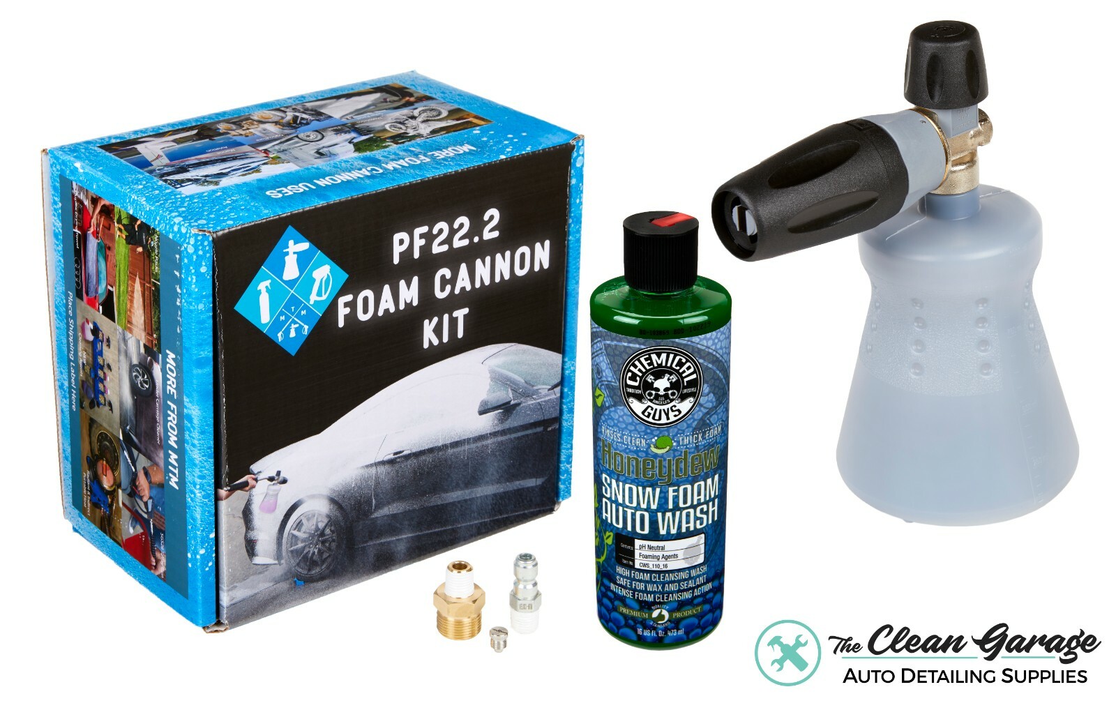 Mtm Pf22.2 Foam Cannon New Bottle Chemical Guys Honeydew Snow Foam