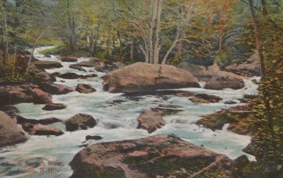 North Branch River Antrim NH Postcard 1913 Divided Back Bates GMCCO Scenic