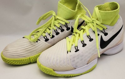 Size 5.5 - NikeCourt Air Zoom Ultrafly White/Volt/Black 819692-107