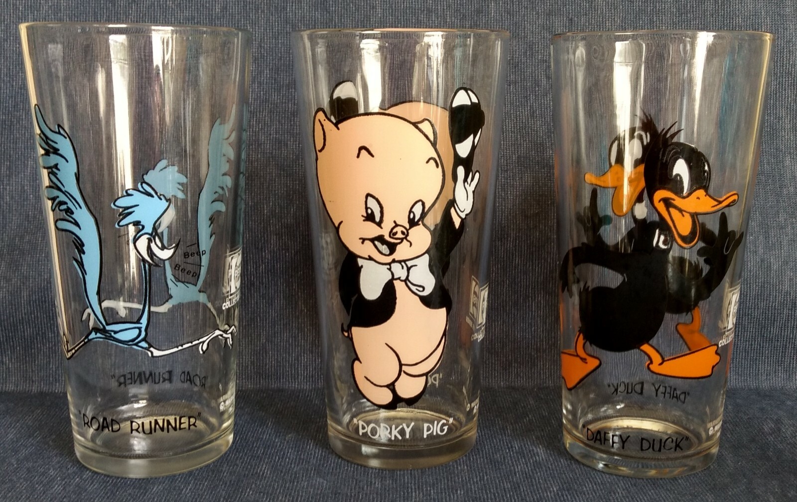 Looney Tunes ~ Pepsi ~ 1973 ~ Set of 3 DRINKING GLASSES