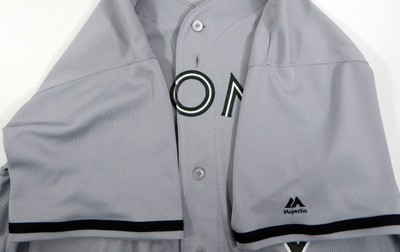 2018 Toronto Blue Jays Josue Pelley #99 Game Issued Grey Indepence Day Jersey