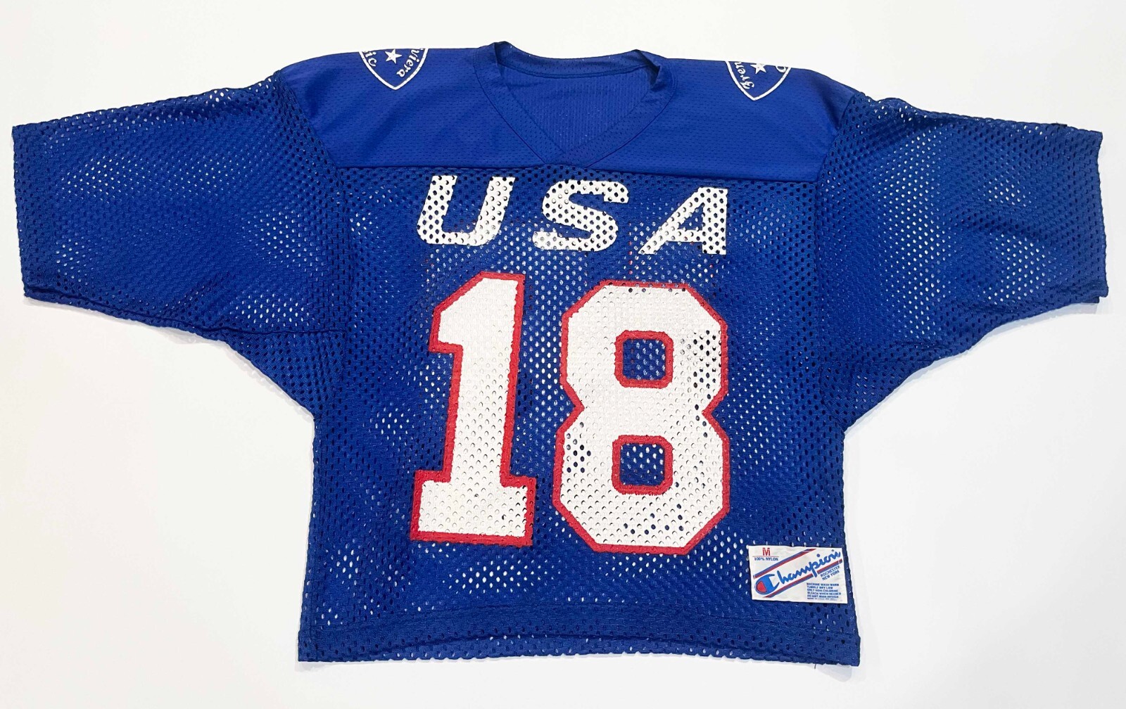USA製 vintage mesh FOOTBALL numberingTee Vintage Y2K Boxy Cropped Mesh Football Jersey Small Number