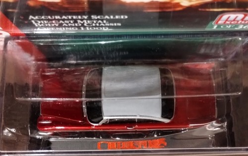 オートワールド　クリスティーン　プリマス　フューリー　限定　クロームバージョン！ Christine 1958 Plymouth Fury (Red Chrome Version) 1/64 Scale