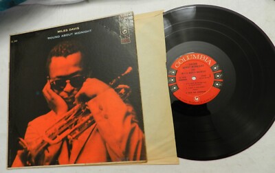 LP, Miles Davis-'Round About Midnight, 1957 6-eye ORIG MONO 1A 1A, VG+ to VG++
