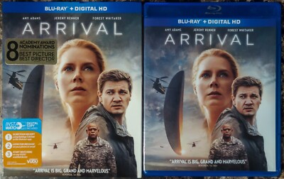 Arrival (Blu-ray, 2016, w Slipcover) Amy Adams, Jeremy Renner, Forest Whitaker