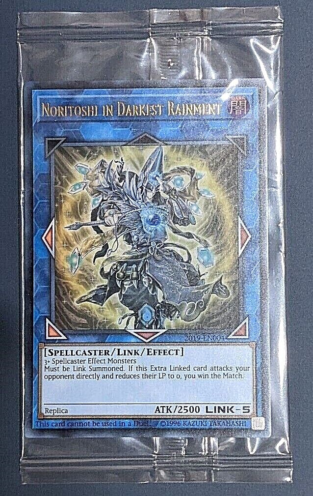 遊戯王　NORITOSHI IN DARKEST RAINMENT　未開封 Yu-Gi-Oh Noritoshi In Darkest Rainment 2019-EN004 Ultra R