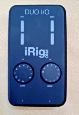 iRig Pro Duo I/O Audio Midi Interface By IK Multimedia UNKNOWN CONDITION