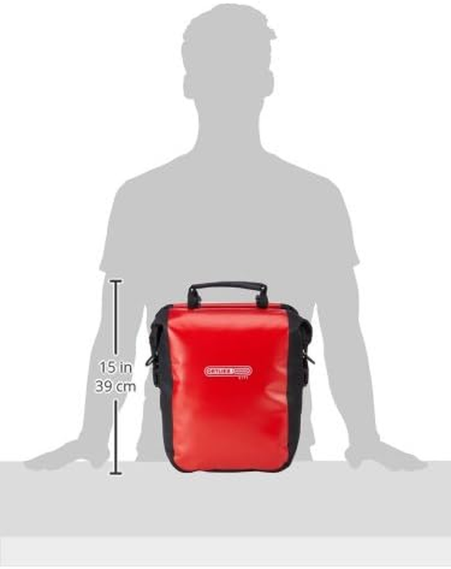 Men'S Sport-Roller City Bike Bag, Red/Black, 30 X 25 X 14 Cm/25 Litre