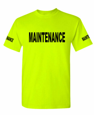【関税＆送料込み】ChloAC And T-Shirt With Logo Maintenance - city construction safety high visibility Tee T