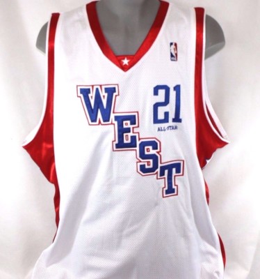 Preowned Mens Reebok Kevin Garnett NBA WEST ALL STAR #21