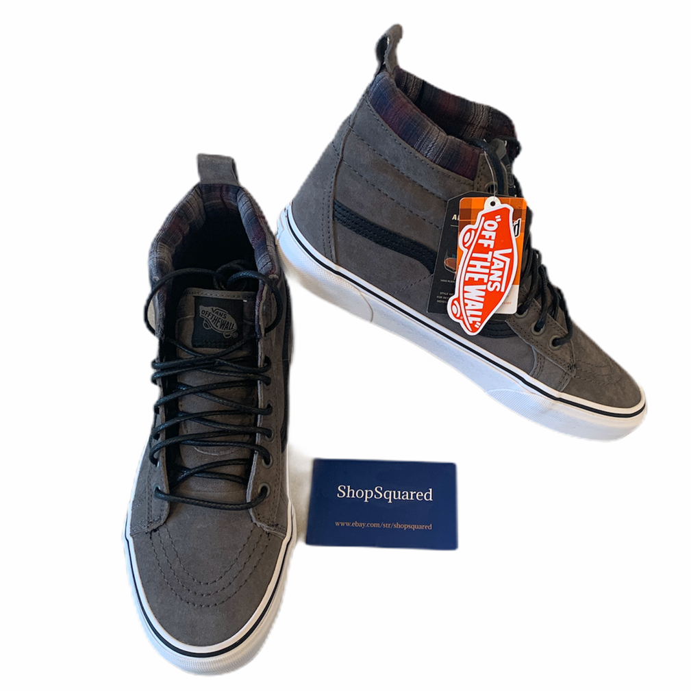 vans sk8 hi mte pewter plaid