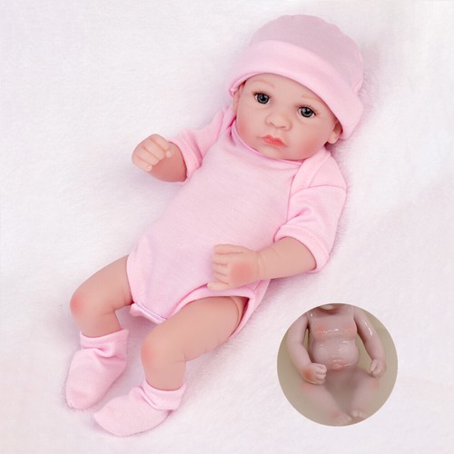 Full Body Soft Vinyl Silicone Realistic Newborn Girl Doll Gi