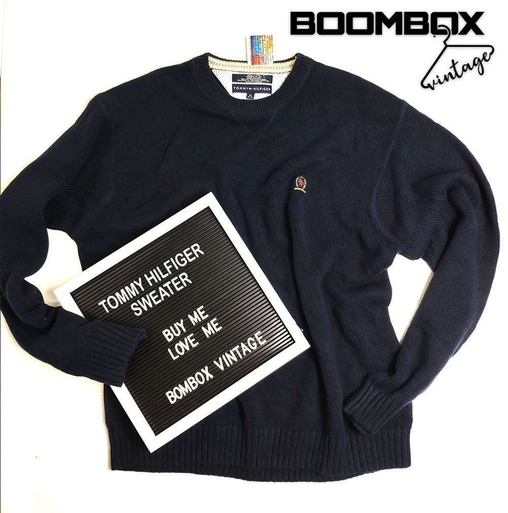 tommy navy sweatshirt