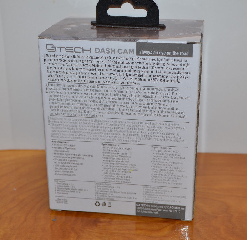 GTECH DASH CAM NEW 2.4