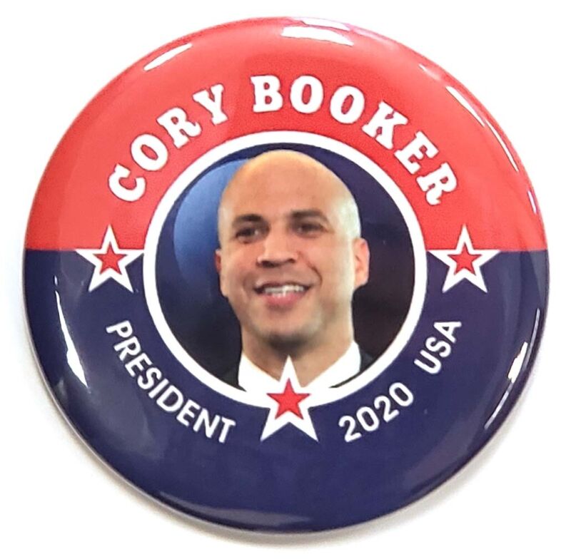 2020 Cory Booker For President Photo Campaign Button