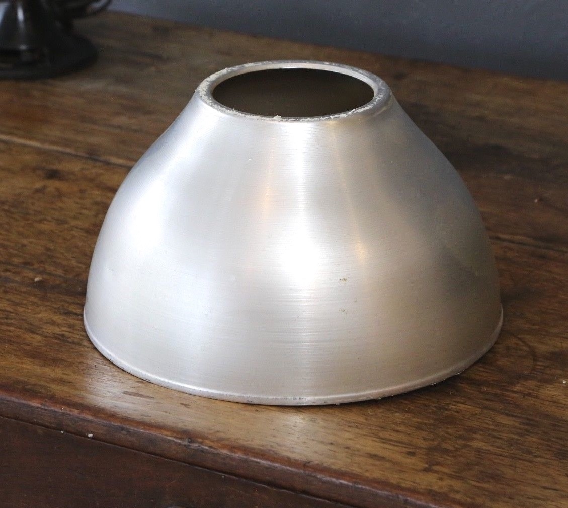 40s Vintage Lobay Holophane Ceiling Light Industrial Aluminum Shade (Cover Only)