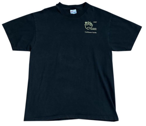 90s Goldman Sachs ゴールドマンサックス Tシャツ 黒 XL $_12.JPG?set_id=880000500F
