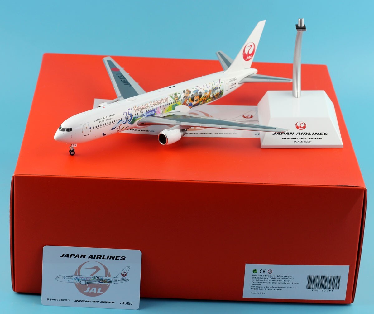 JC Wings 1:200 JAL Japan Airlines Boeing 767-300ER Diecast