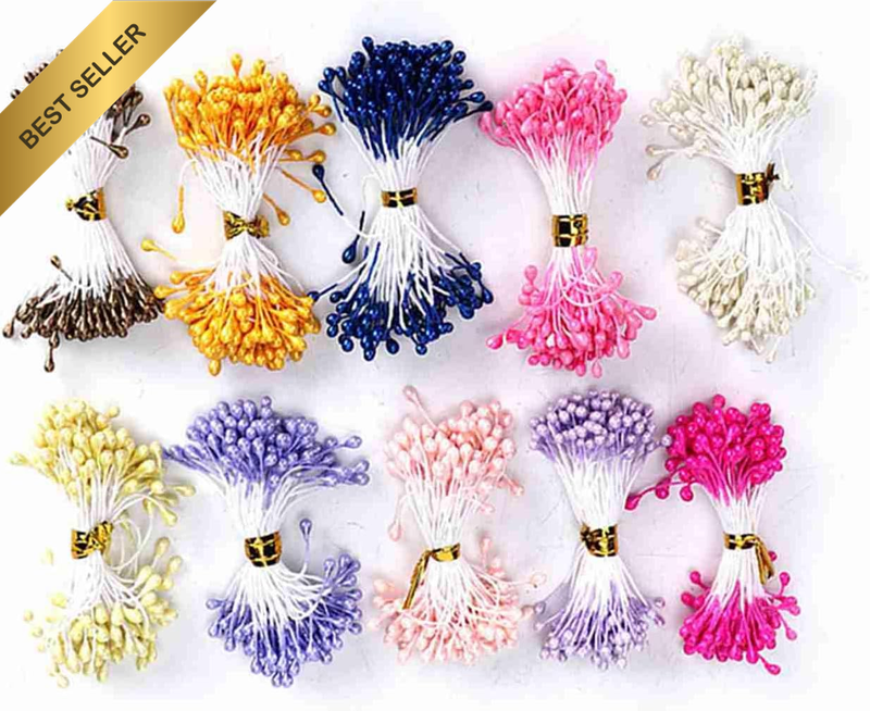 Dried Flower Stamen Bulk Pack 900 Pcs Hand Crafted Decorative Accessory for DIY