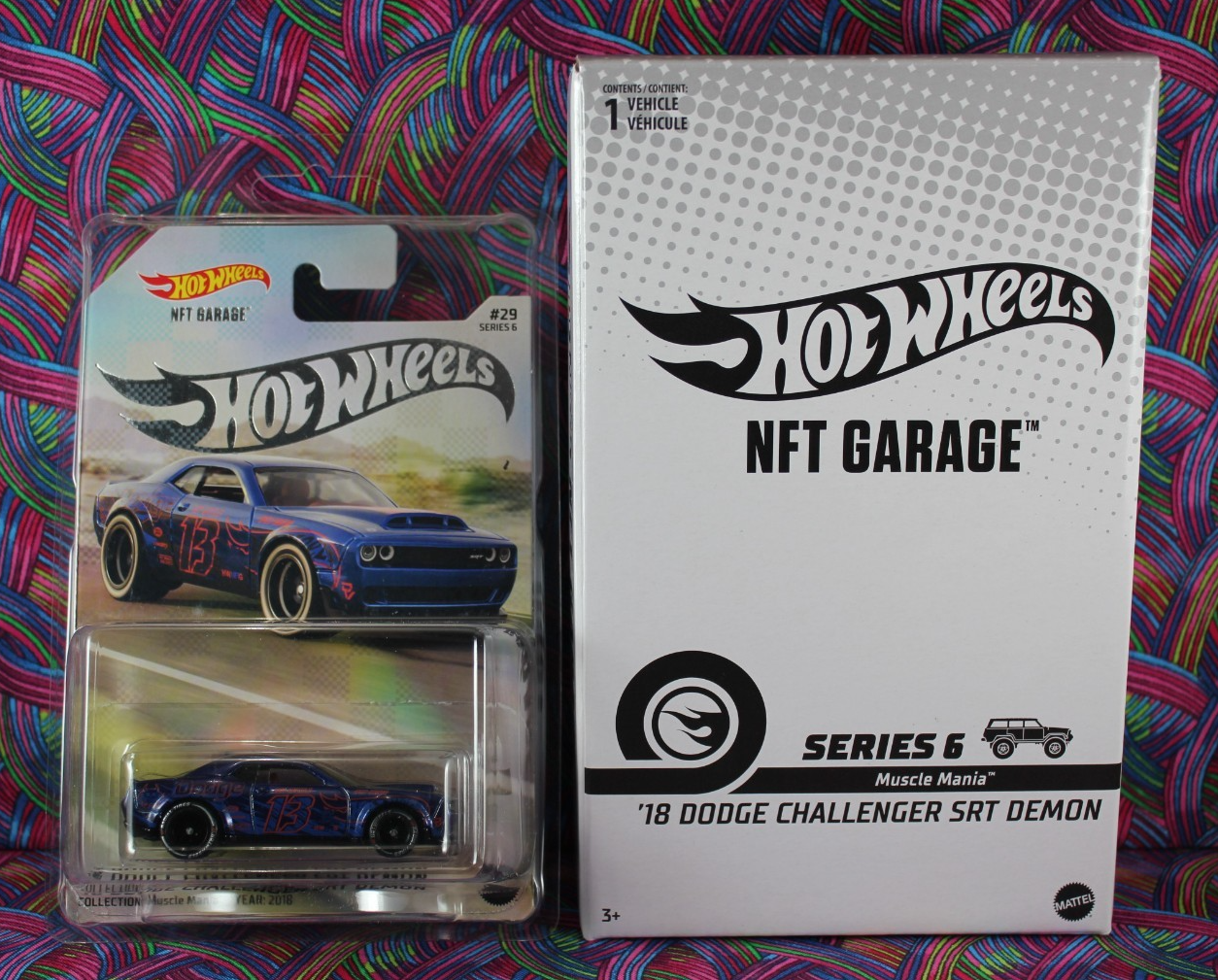 ミニカー NFT Garage 18 Dodge Challenger SRT Demon Hot Wheels NFTG Garage Series 6 18 Dodge Challenger SRT