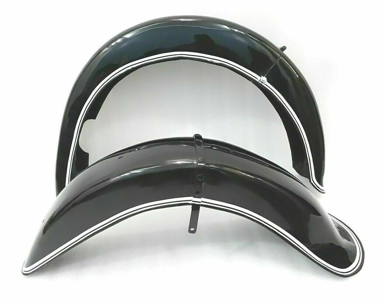 Front And Rear Mudguard Fender Set Black Painted For BMW R71  