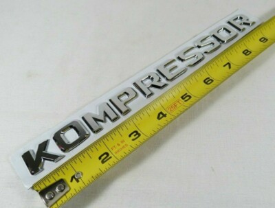 Mercedes KOMPRESSOR Emblem C230 SLK230 Rear Trunk Chrome Badge Nameplate Letters