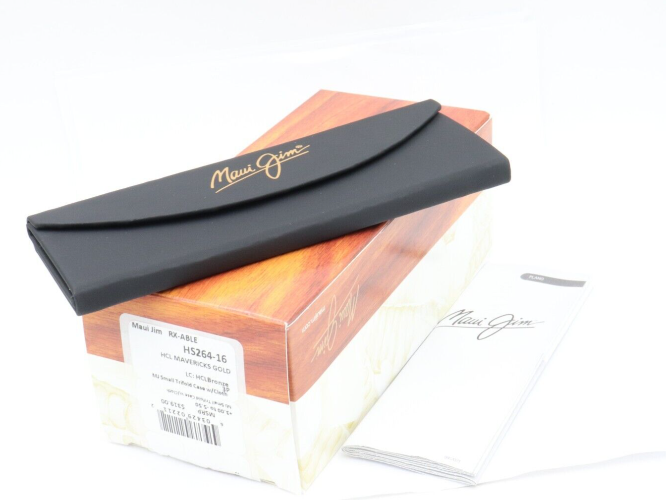 Pre-owned Maui Jim Mavericks Hcl Bronze Polarized Aviator Gold Sunglasses Hs264-16 $319
