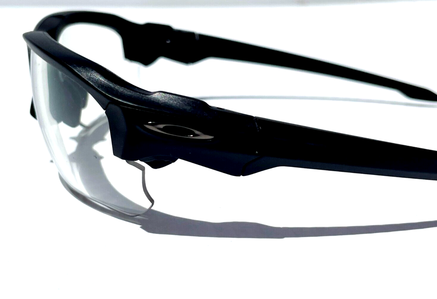 Pre-owned Oakley Si Speed Jacket Matte Black Frame Clear Tr22/tr45 Lens Sunglass 9228-05
