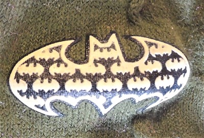 Child's Small Mittens/Gloves Kids' Olive Green Batman ~5-3/4