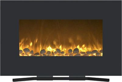 - Modern Fireplace With Floor Stand, And