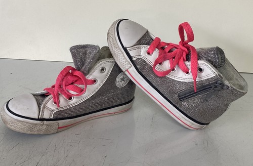 Converse All-Star High Top Glitter Toddler Shoes Size 9 | eBay