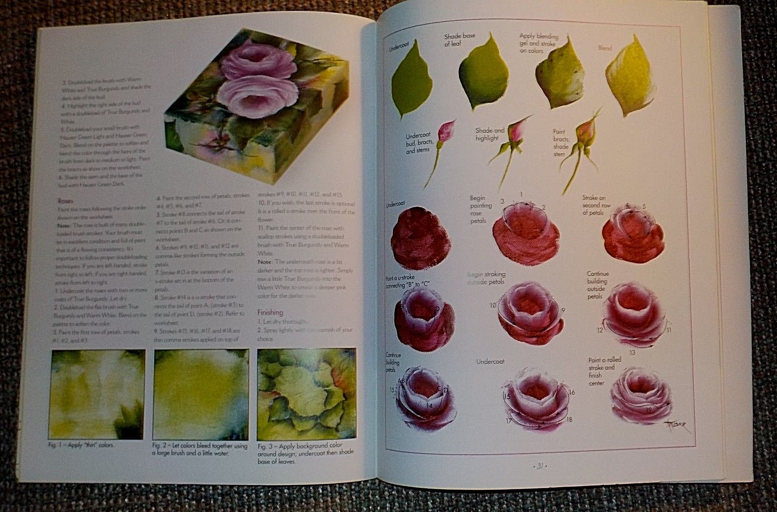 Blue Ribbon Roses to Paint, Kooler Design Studio, Leisure Arts, 44 pages