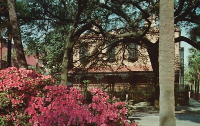 Postcard GA Savannah Georgia Gen Shermans Headquarters Chrome Vintage PC f9725