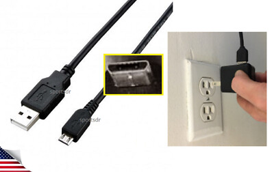 USB Cord Power Cable Wall Plug 4 Netgear ARLO VMC2330-100NAR Security Camera Set