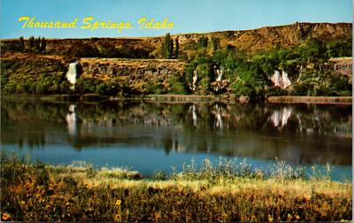 Thousand Springs Idaho ID Postcard unused 1960s