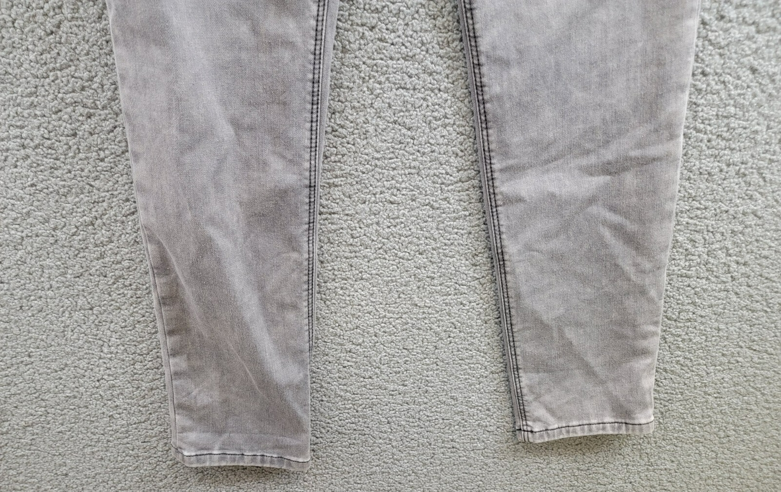 BOSS Logo-Embossed Straight-Leg Jeans Big Boys 16Y Denim Gray Button Zip Closure - Picture 4 of 18