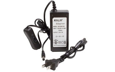 UL Listed 12v 3A 36W LED LIGHT AC POWER ADAPTER + on/off switch For LED Light