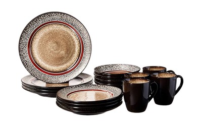 American Atelier Markham 16 Piece Round Dinnerware Set, 11x1