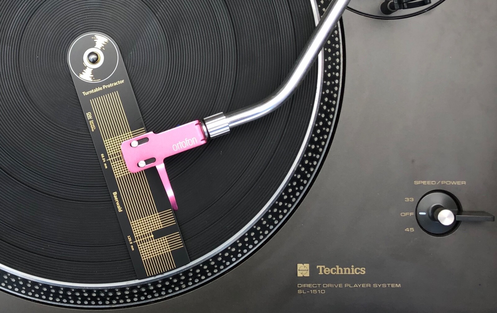 GOLD BAERWALD+STEVENSON PROTRACTOR ALIGNMENT TOOL Turntable Phono