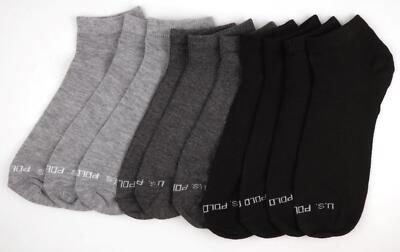 Mens Low Cut Socks Moisture Control US Polo Association Sport Sock Pack of 10