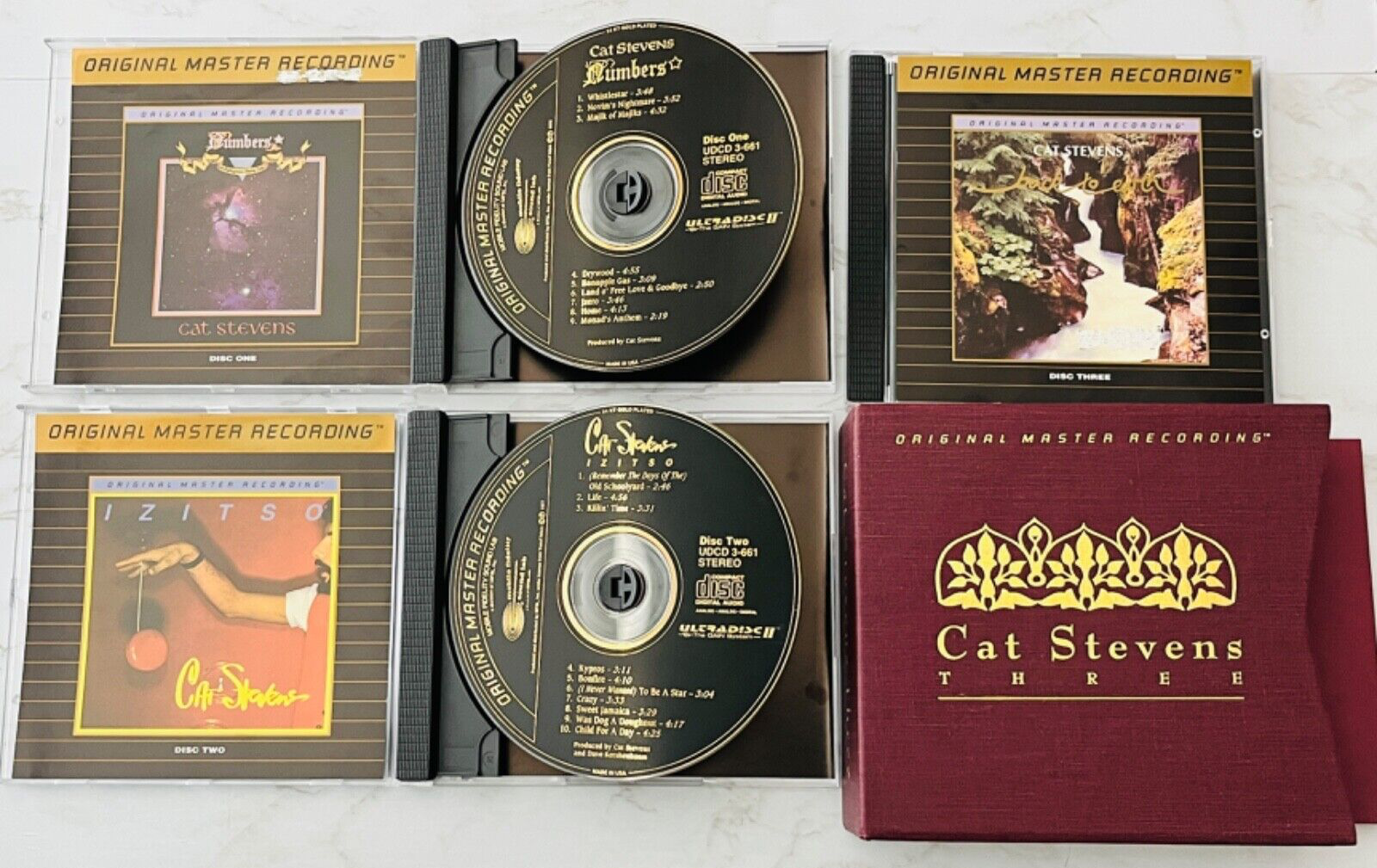 Cat Stevens Three 3 CD Box Set MFSL ULTRADISC II 24KT GOLD