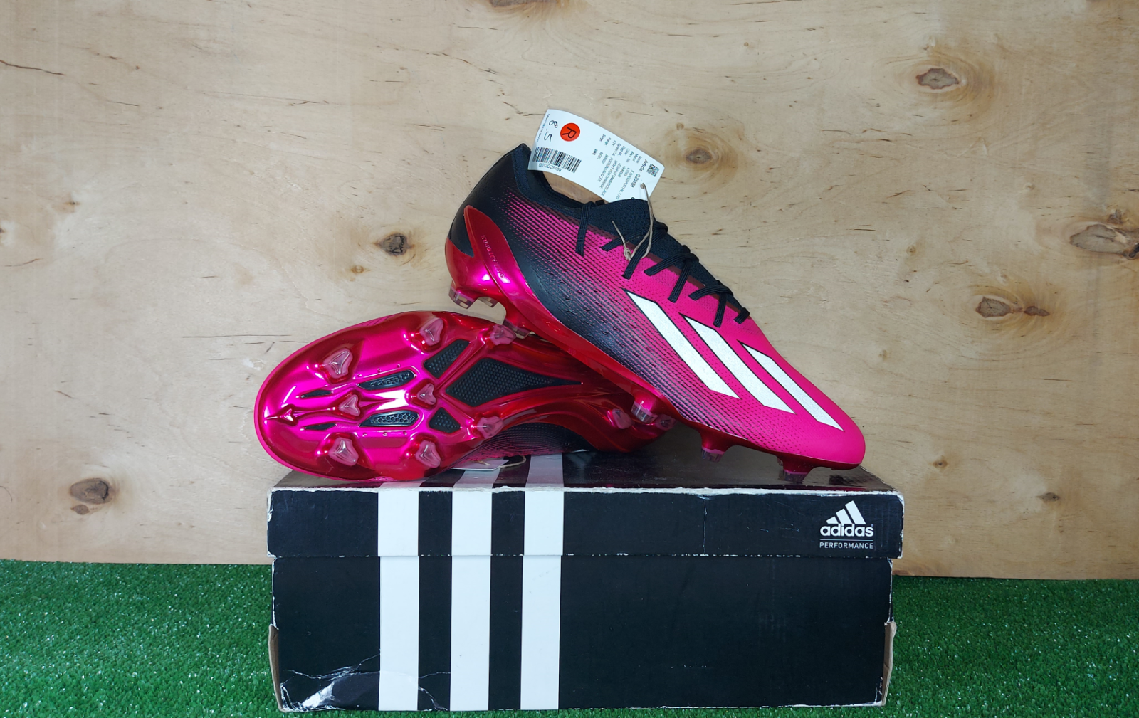 adidas X SPEEDPORTAL＋FG Adidas X Speedportal.1 FG GZ5108 Pink Black Mens Soccer