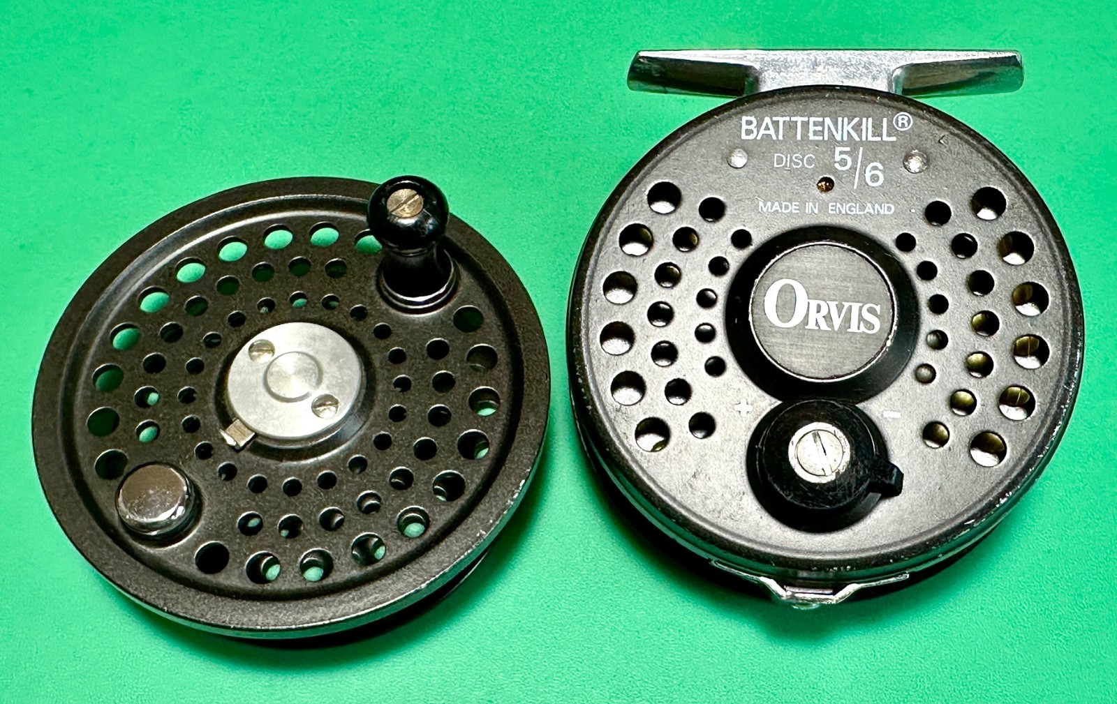 Orvis BATTENKILL DISC 5/6 フライリール　替スプール付 Nice Orvis Battenkill Disc 5/6 Fly Reel, w/Extra Spool, Made