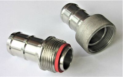 3/3 V2A Hose Screw Connection 32 FT Mainz With 34 MM Hose Spout