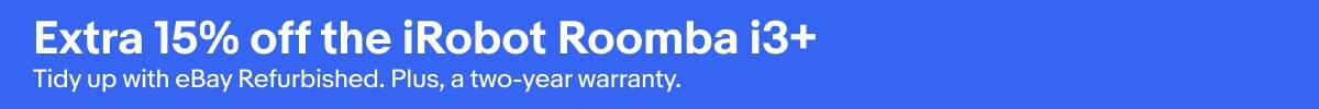 Extra 15% off the iRobot Roomba i3+
