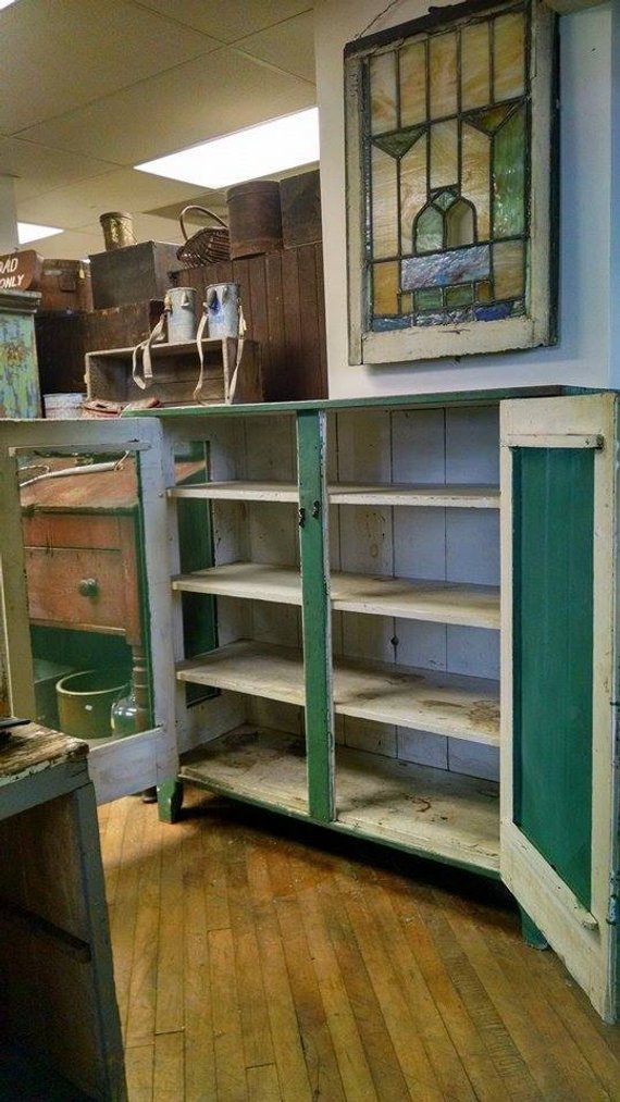 Antique square nailed pie safe, Beautiful condition