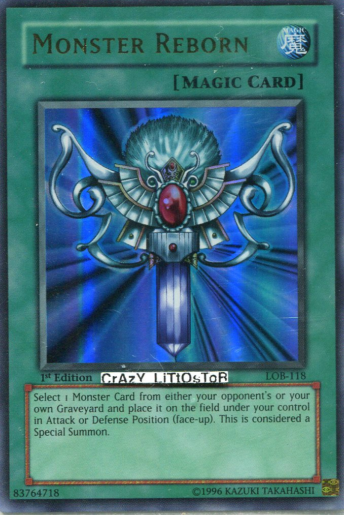 YU-GI-OH MONSTER REBORN 1ST ED ULTRA RARE NM/MINT LOB-118 | eBay