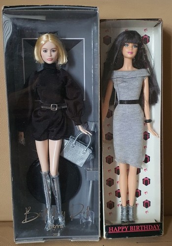 Barbie PTMI Birthday Doll 2023 Vogue Black and PTMI Birthday Barbie PTMI Birthday Doll 2023 Vogue Black and PTMI Birthday