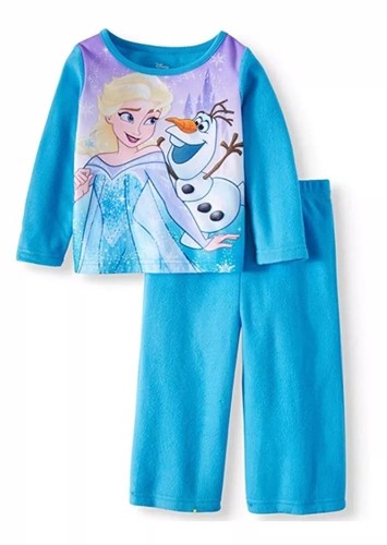Disney Frozen Elsa Olaf 2-PC Sleepwear Flannel Pajamas Set Size 18 Months NWT